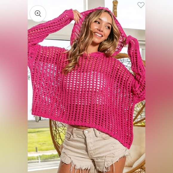 Beautiful Crochet Bibi Sweater Size Large - Picture 1 of 6